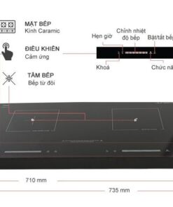 Bếp điện từ đôi Junger ID-16 Bếp điện từ đôi Junger ID-16