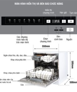 Máy rửa bát KOCHER KDEU-8838BL