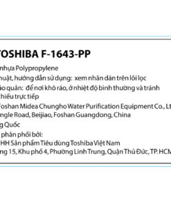Lõi lọc thô Toshiba số 1 F-1643-PP