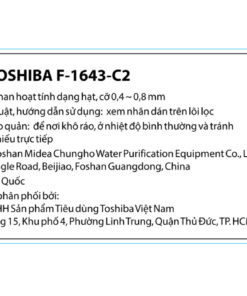 Lõi lọc thô Toshiba số 4 F-1643-C2