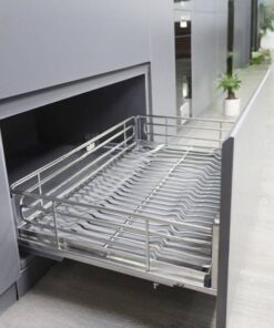 Giá xoang nồi nan Oval âm tủ - gắn cánh,gay giảm chấn Eurogold EPV50