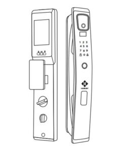 Khoá điện tử cửa gỗ Hubert HB CG79
