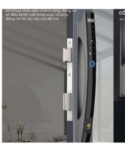 Khóa điện tử cửa nhôm Hubert HB CN86 Black