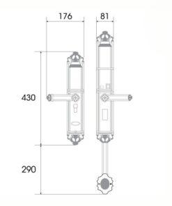 Khóa điện tử đại sảnh DEMAX SL821