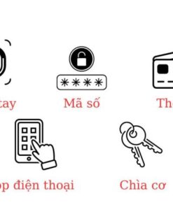 Khóa điện tử cửa gỗ Hubert HB CG59 Rough Black