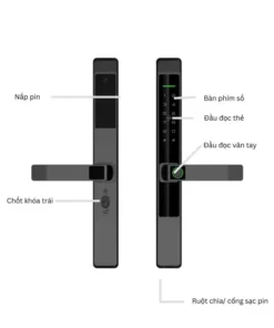 Khóa điện tử cửa nhôm Hubert HB CN39