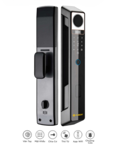 Khóa điện tử cửa gỗ Hubert HB CG69 Black