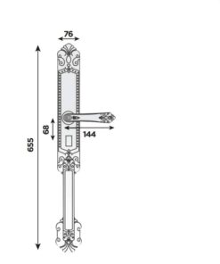 Khoá điện tử đại sảnh Hubert HB DS77 Green