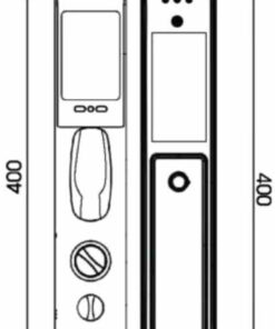 Khóa điện tử cửa gỗ Hubert HB CG77