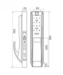 Khóa điện tử cửa gỗ GIOVANI GSL-K888B