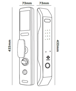 Khóa điện tử cửa gỗ Hubert HB CGI7 EU