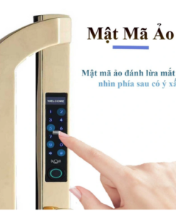 Khoá điện tử cửa nhôm Hubert HB CNI8 EU Gold 24K