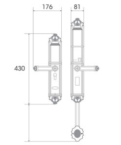 Khóa điện tử đại sảnh DEMAX SL821