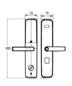 Khóa điện tử cửa gỗ DEMAX SL666