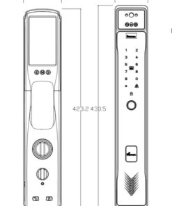 Khóa điện tử cửa gỗ DEMAX SL818