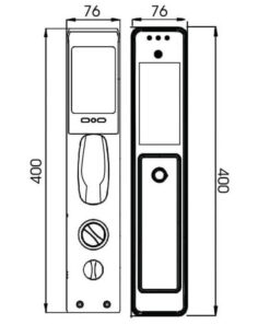 Khóa điện tử cửa gỗ DEMAX SL916