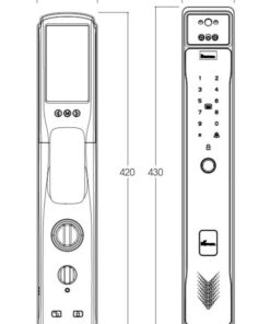 Khóa điện tử cửa gỗ DEMAX SL918