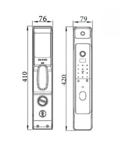 Khóa điện tử cửa gỗ DEMAX SL928 Khóa điện tử cửa gỗ DEMAX SL928