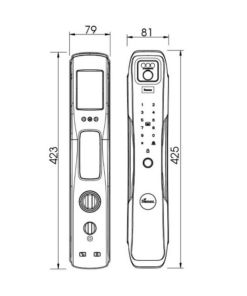 Khóa điện tử cửa gỗ DEMAX SL930
