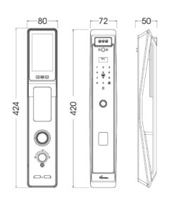 Khóa điện tử cửa gỗ DEMAX SL966 CNC