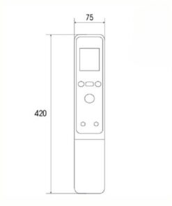 Khóa điện tử cửa gỗ DEMAX SL968 Nano Black