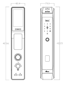 Khóa điện tử cửa gỗ DEMAX SL968 CNC