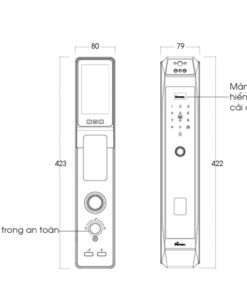 Khóa điện tử cửa gỗ DEMAX SL968 CNC