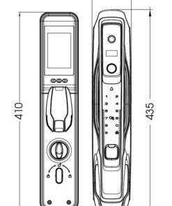 Khóa điện tử cửa gỗ DEMAX SL968 BN