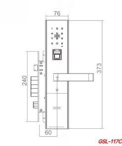 Khóa điện tử cửa gỗ GIOVANI GSL-117C99G
