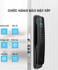 Khóa điện tử cửa gỗ PHILIPS DDL702-8HWS