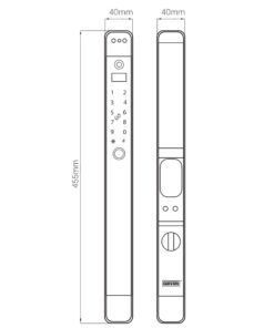 Khóa điện tử cửa nhôm GIOVANI GSL-E03