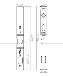 Khóa điện tử cửa nhôm GIOVANI GSL-K511