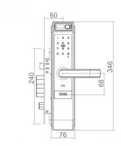 Khóa điện tử cửa gỗ GIOVANI GSL-C138F