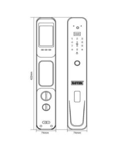 Khóa điện tử cửa gỗ GIOVANI GSL-231B