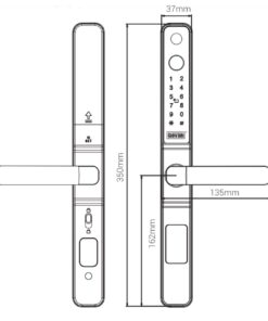 Khóa điện tử cửa nhôm GIOVANI GSL-K276