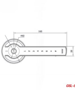 Khóa điện tử cửa gỗ GIOVANI GSL-S3