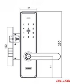 Khóa điện tử cửa gỗ GIOVANI GSL-U268B