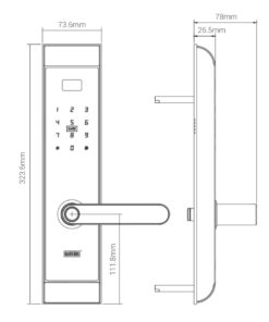 Khóa điện tử cửa gỗ GIOVANI GSL-U311B