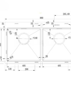 Chậu rửa bát Eurogold EUS88850