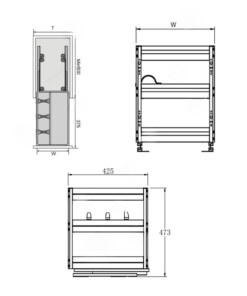 Giá gia vị hộp Eurogold EU12