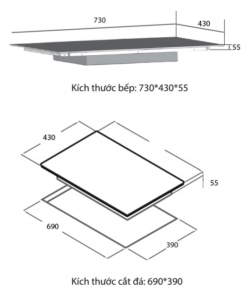Bếp từ đôi Spelier STL 240C