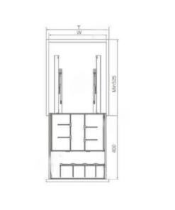 Giá gia vị chai lọ hộp nhôm Anode Eurogold EUM20