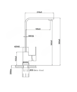 Vòi rửa bát Eurogold EUF014M