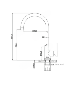 Vòi rửa bát Eurogold EUF016M