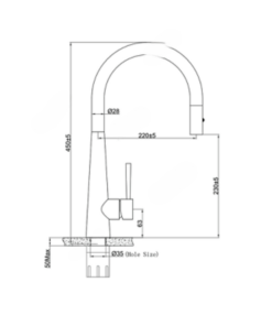 Vòi rửa bát Eurogold EUF118BR