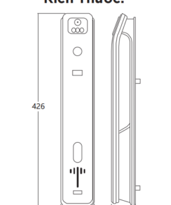 Khoá điện tử cửa gỗ Hyundai HY-SLA808F