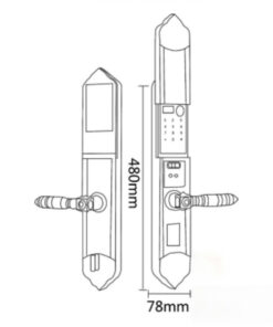 Khóa điện tử đại sảnh Hyundai HY-SLC8817 Gold