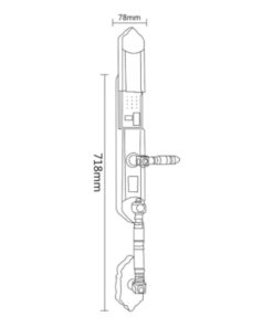 Khóa điện tử đại sảnh Hyundai HY-SLC8820 Bronze