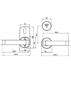 Khóa điện tử khách sạn Hyundai HY-SL03 Khóa điện tử khách sạn Hyundai HY-SL03