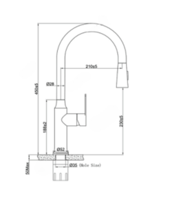 Vòi rửa bát Eurogold EUF117BR